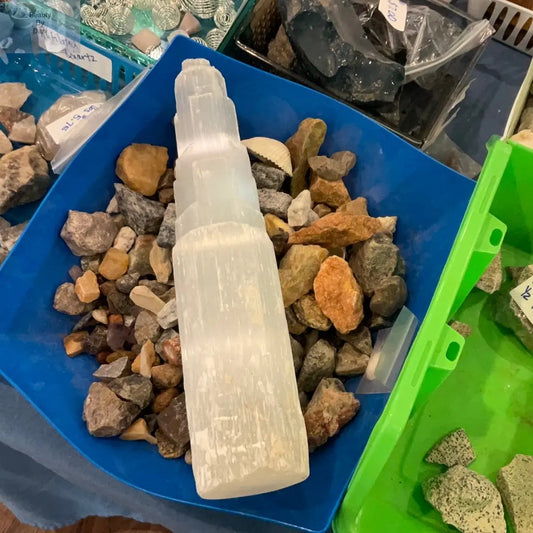 Selenite Natural Tower Crystal Healing Decor