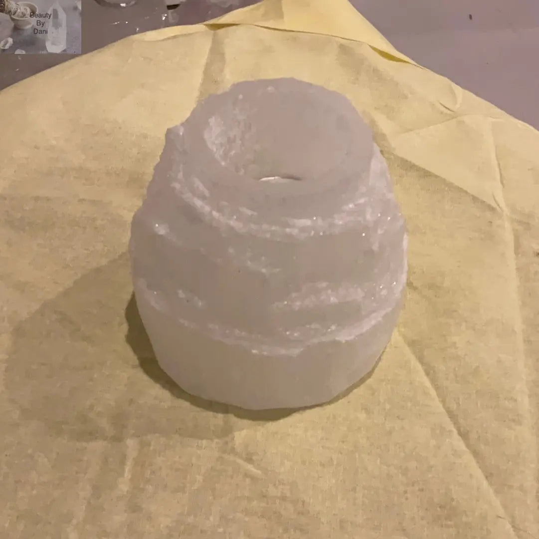 Selenite Purifying Crystal Candle Holder