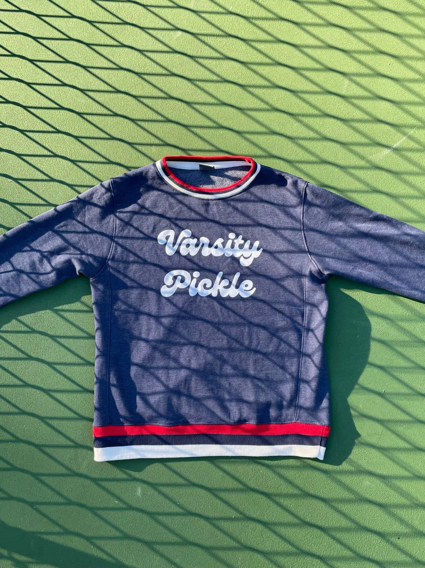 Oversized Vintage Varsity Pickleball Sweatshirt Unisex