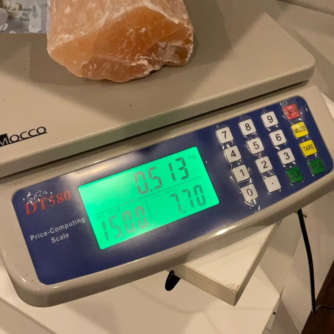 Peach Selenite Rectangular Crystal 0.514 kg Beauty by Dani