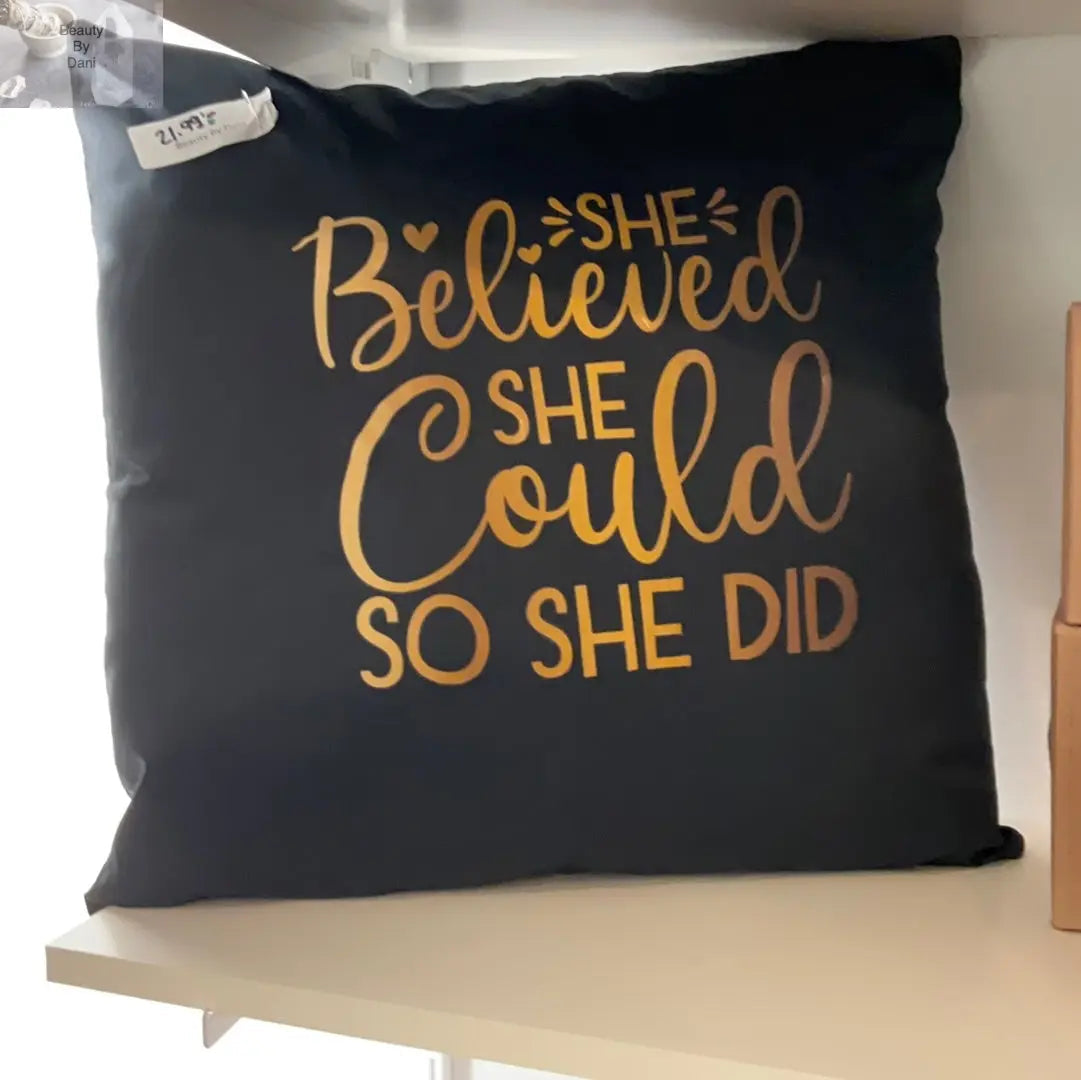 Inspirational Cotton Comfort Pillow Beauty by Dani