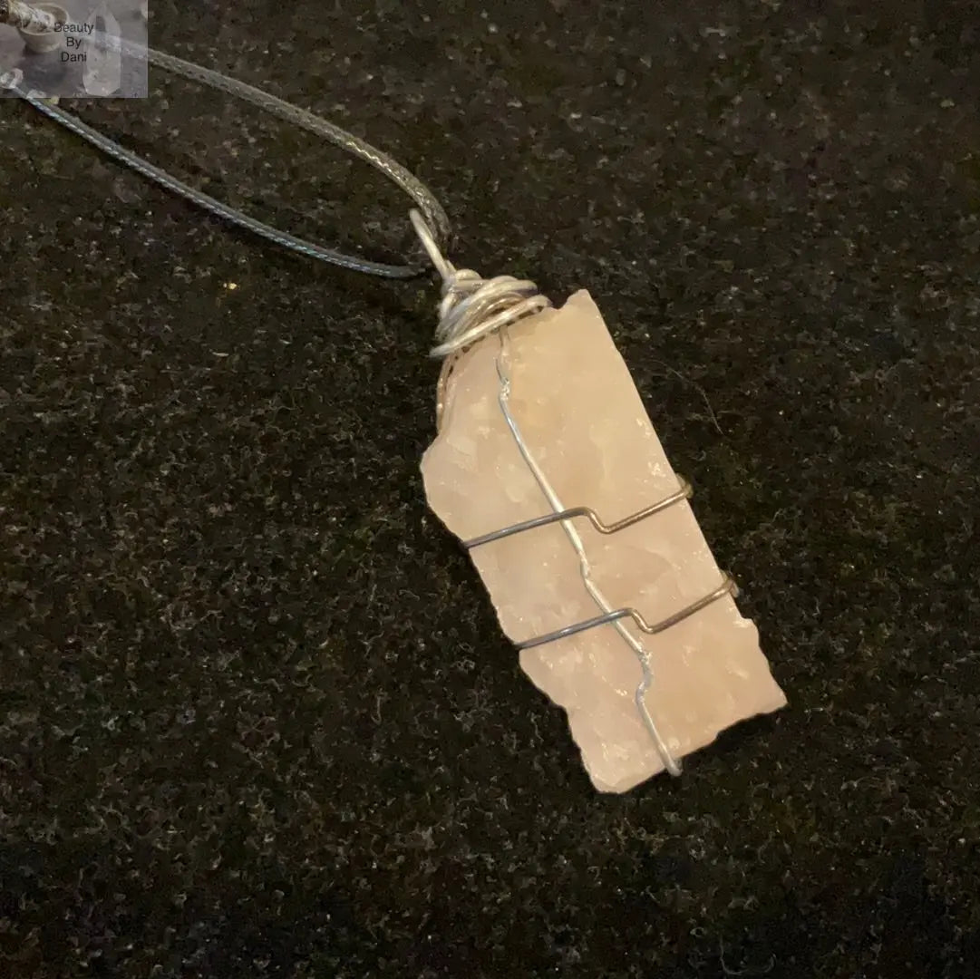 Healing Rose Quartz Emotional Healing Necklace Beauty by Dani