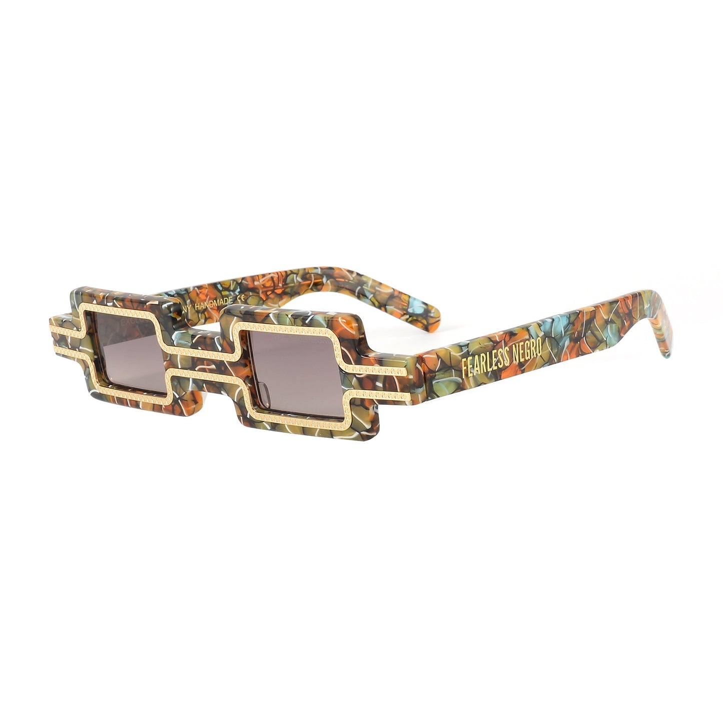 UV Protection Clear Lens Sunglasses Creator Limited Edition EENY EYEWEAR x FEARLESS NEGRO