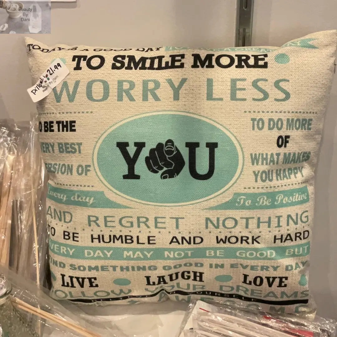 Inspirational Cotton Comfort Pillow Beauty by Dani