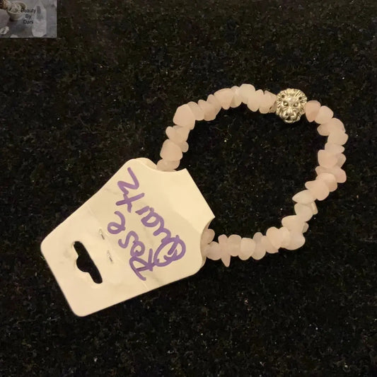 Rose Quartz Adjustable Healing Bracelet Beauty by Dani