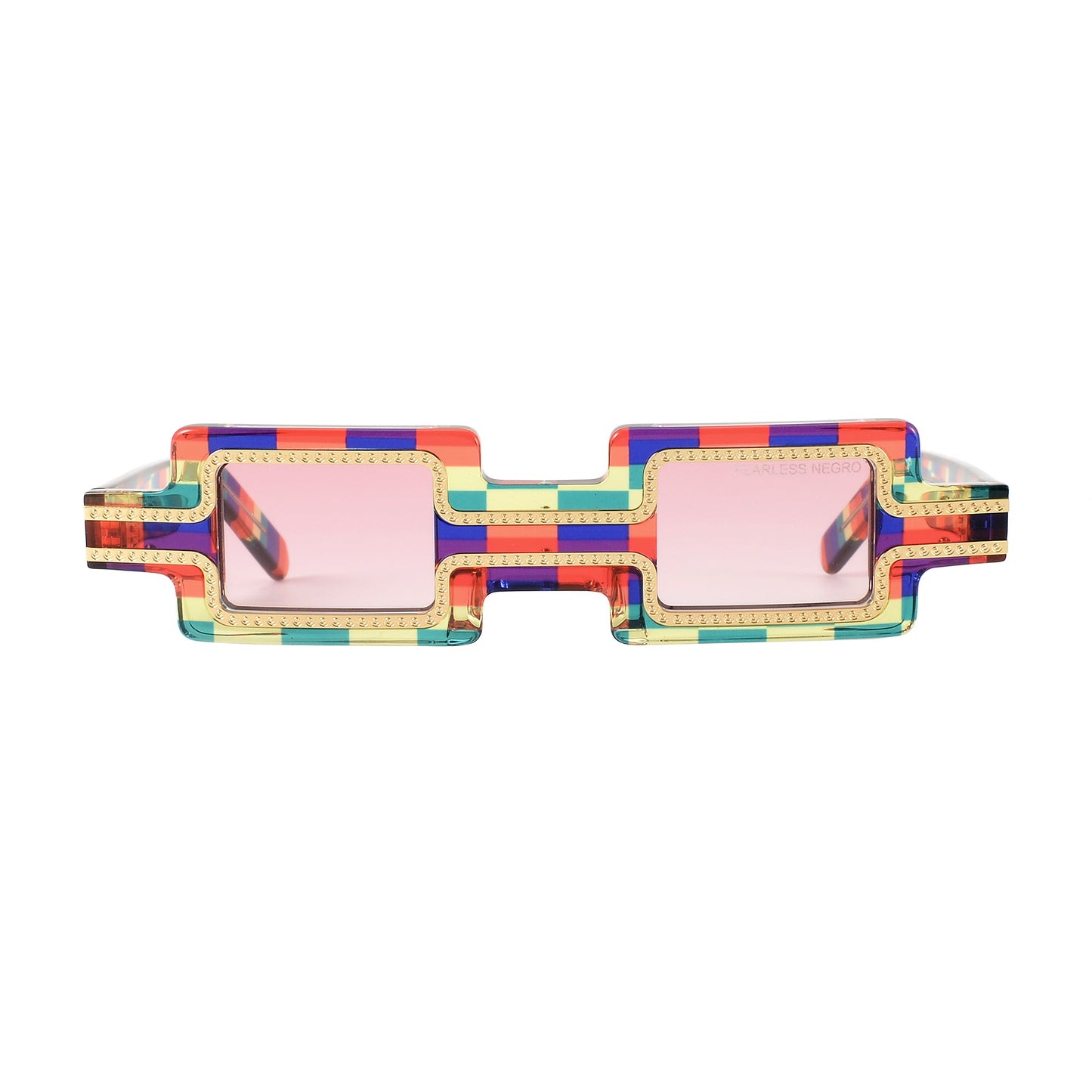 UV Protection Clear Lens Sunglasses Creator Limited Edition EENY EYEWEAR x FEARLESS NEGRO