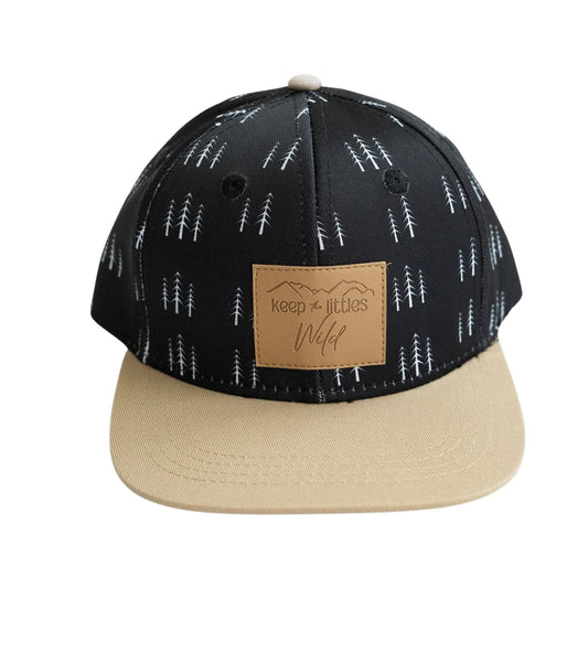 Black Forest Leather Patch Snapback Hat Kids