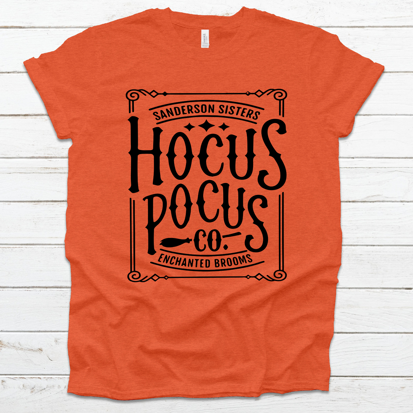 Hocus Pocus Enchanted Brooms Unisex Cut Top Graphic Tee