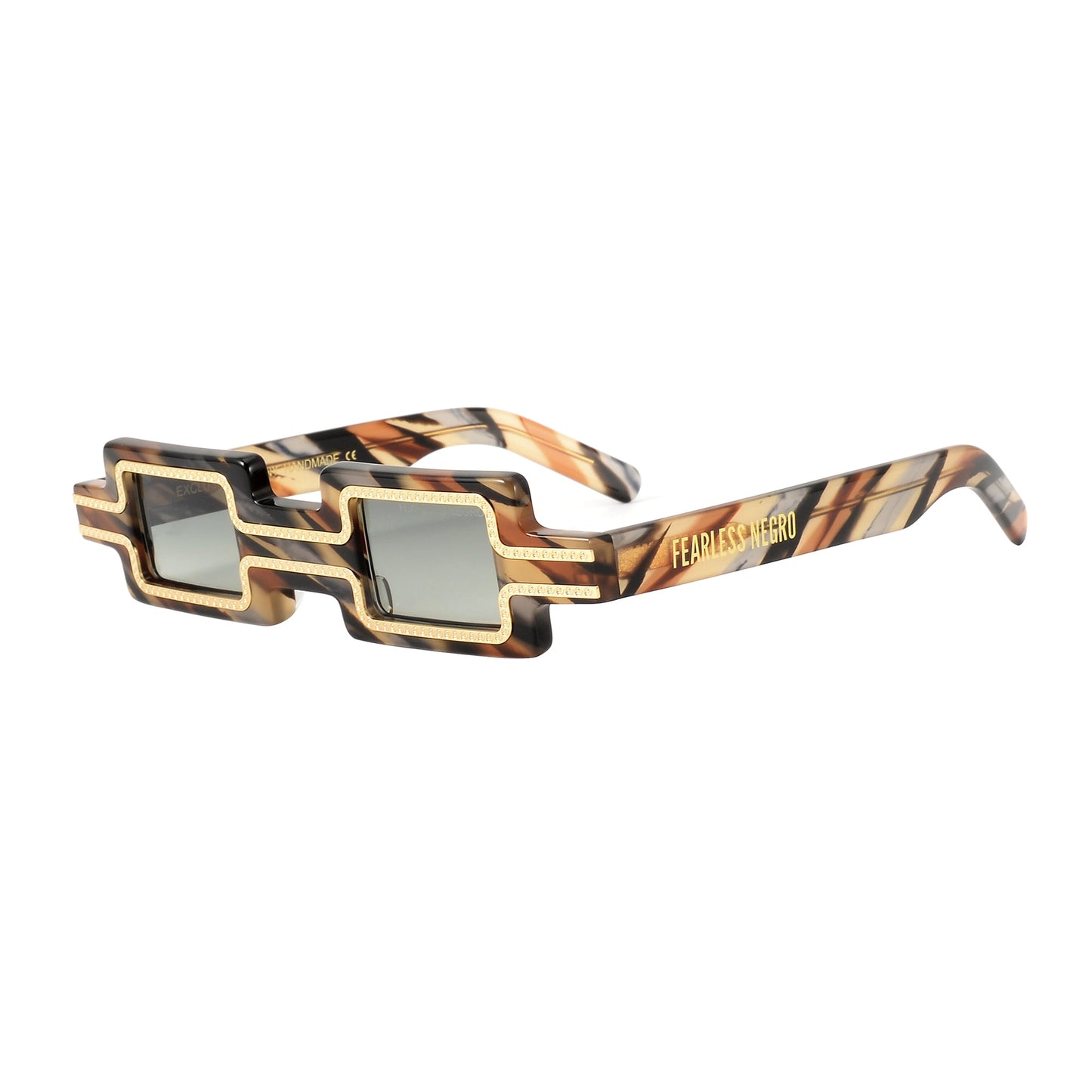 UV Protection Clear Lens Sunglasses Creator Limited Edition EENY EYEWEAR x FEARLESS NEGRO