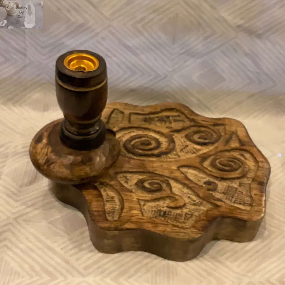Mango Wood Reverse Cone Incense Holder