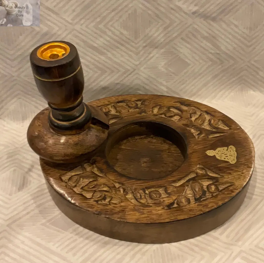 Mango Wood Reverse Cone Incense Holder