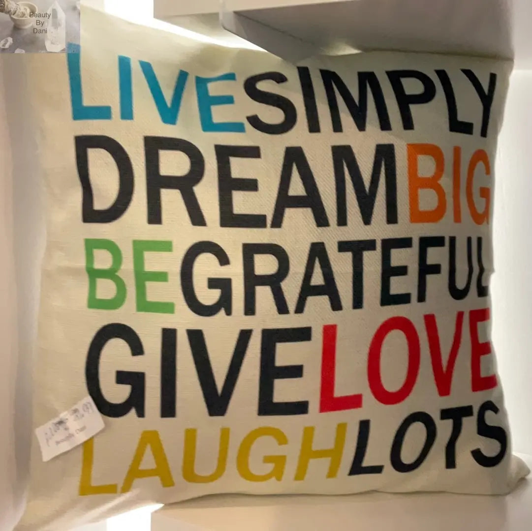 Inspirational Cotton Comfort Pillow Beauty by Dani