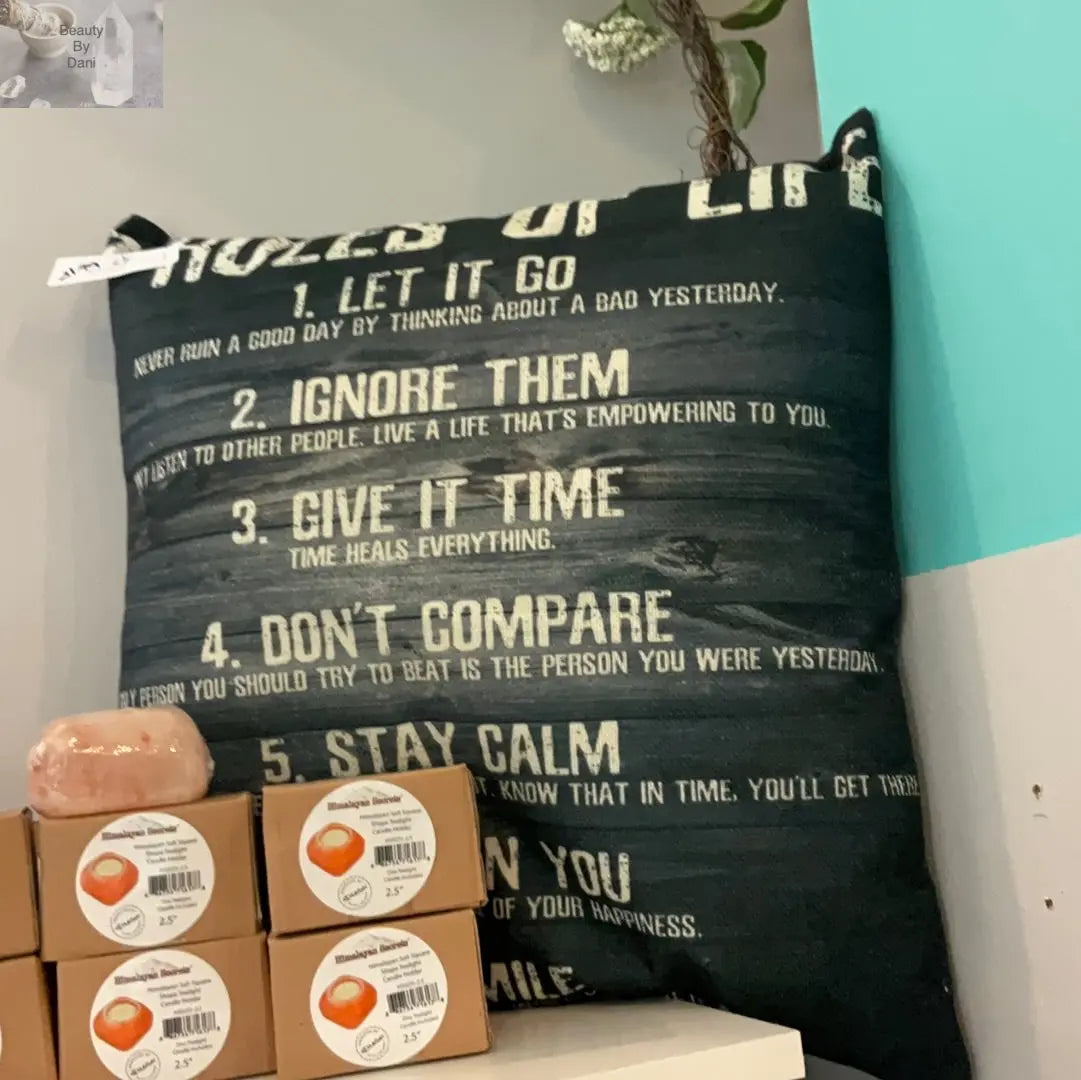 Inspirational Cotton Comfort Pillow Beauty by Dani