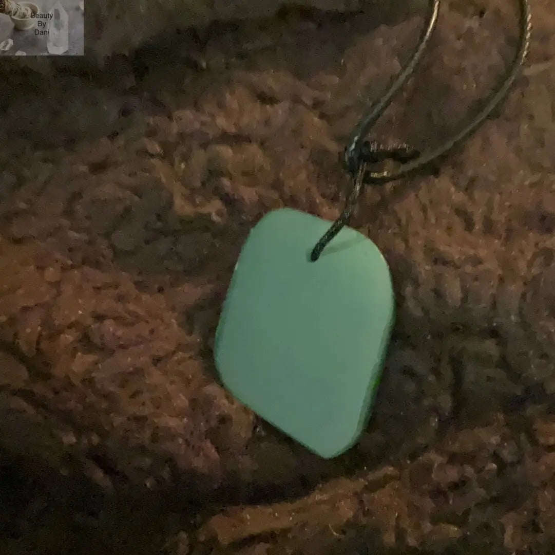Aventurine Quadrilateral Pendant Necklace Prosperity & Leadership