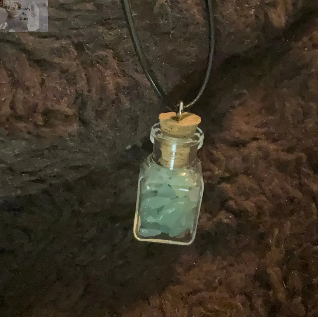 Aventurine Green Chips Necklace Beauty by Dani