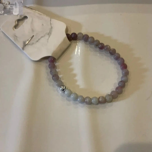 Natural Amethyst 6mm Beads Bracelet