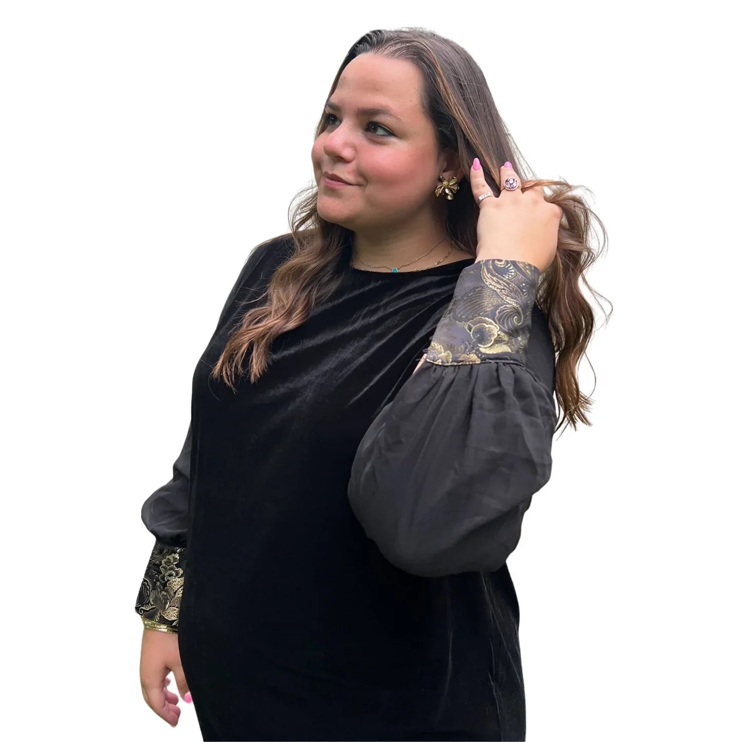 Black Velvet Plus Size Dress The Noble Dress Swuun