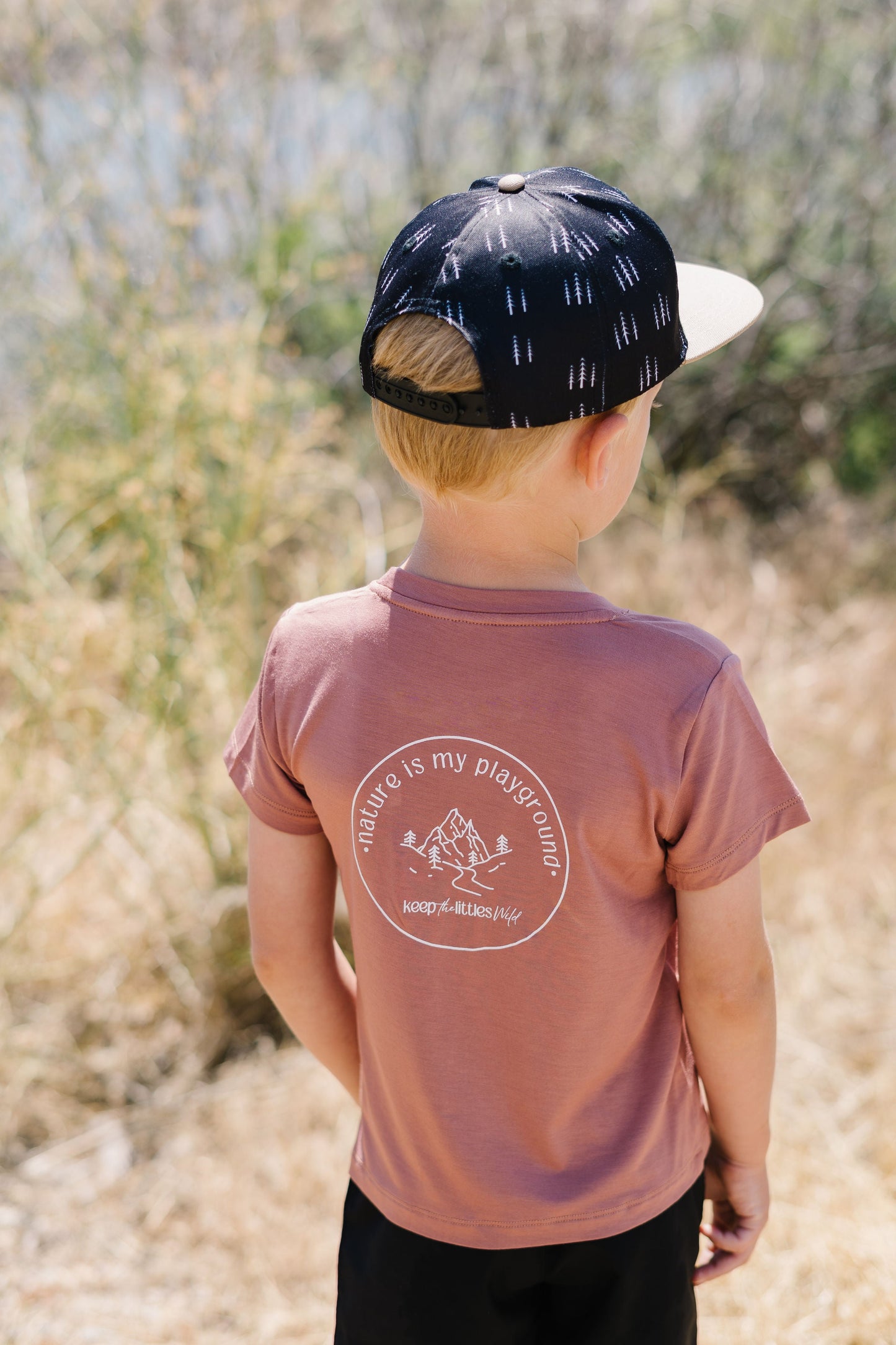 Black Forest Leather Patch Snapback Hat Kids