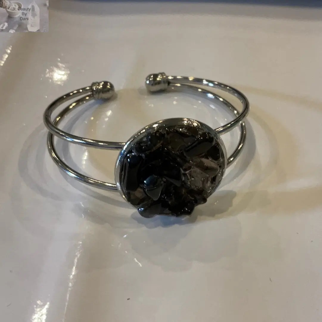 Smokey Quartz Natural Adjustable Bracelet Beauty by Dani