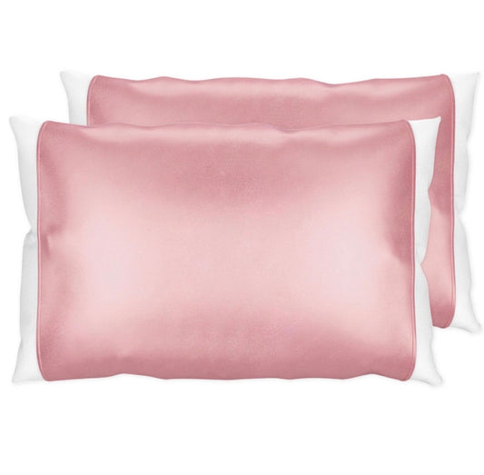 Dusty Pink 19 Momme Silk Pillow Sleeve Pair Silked LLC