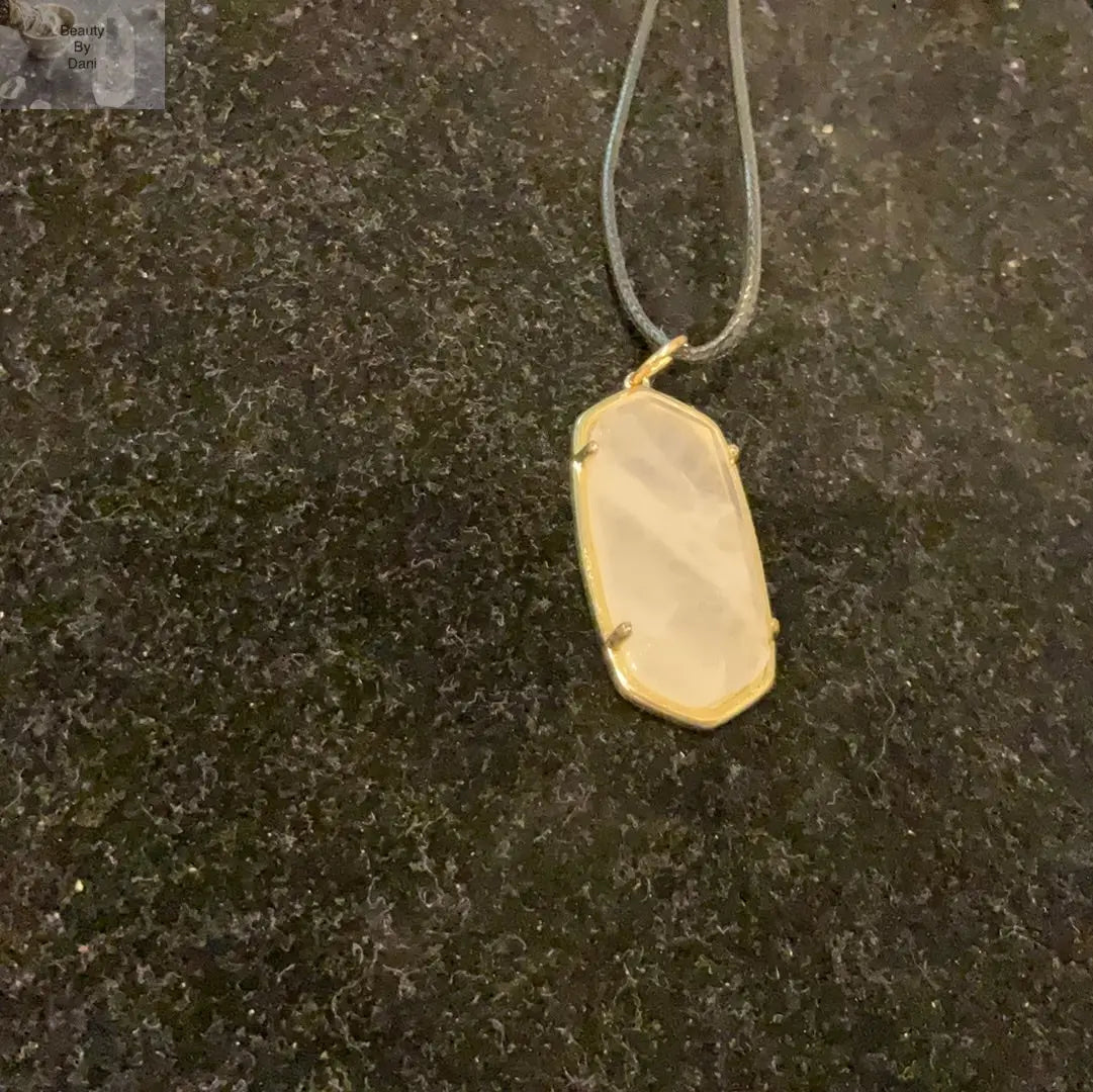 Rose Quartz Hexagon Healing Necklace
