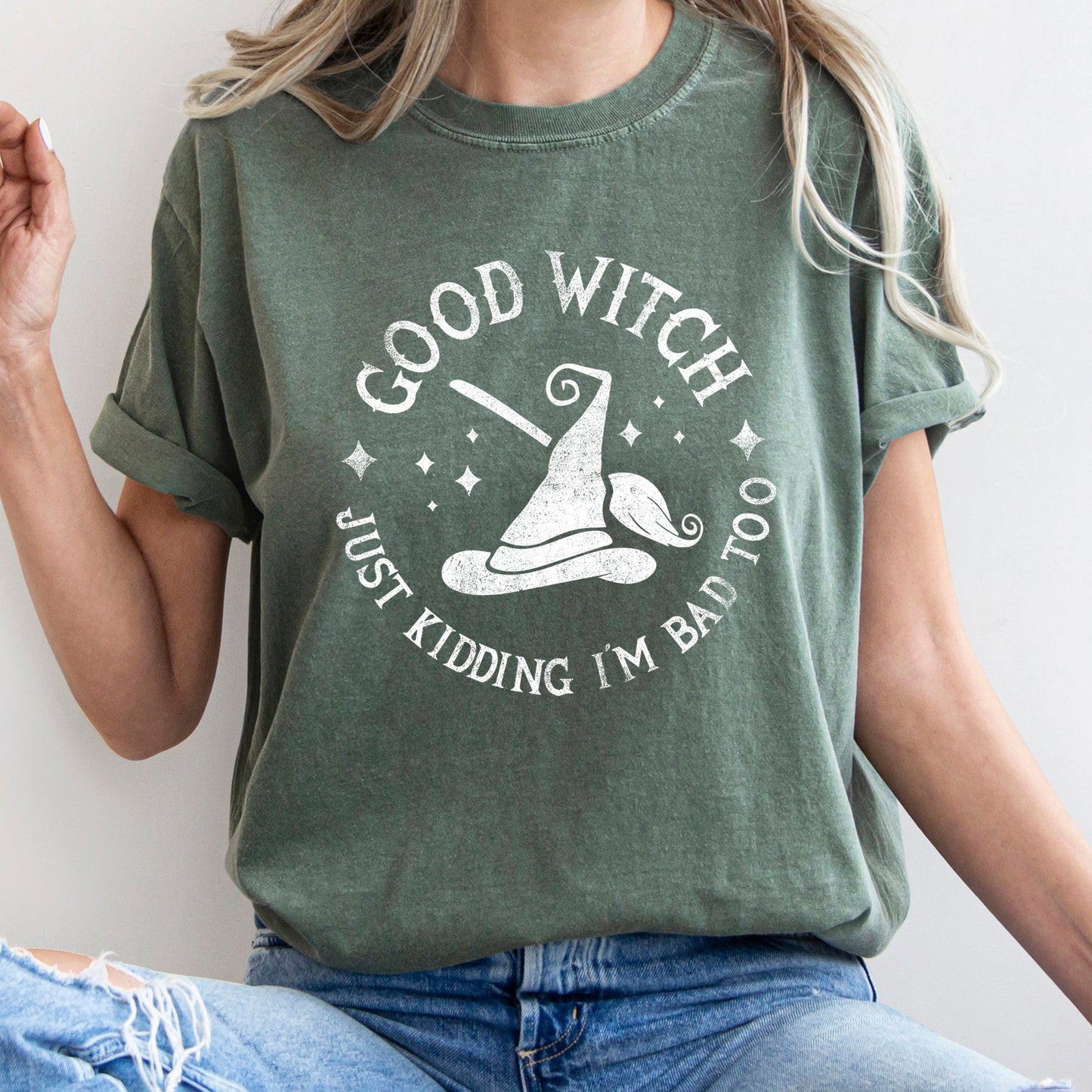 Good Witch Retro Halloween Comfort Colors Tshirt