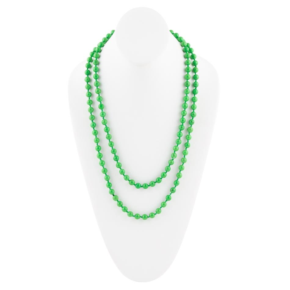 Immeasurable Green Magnesite Wrap Necklace