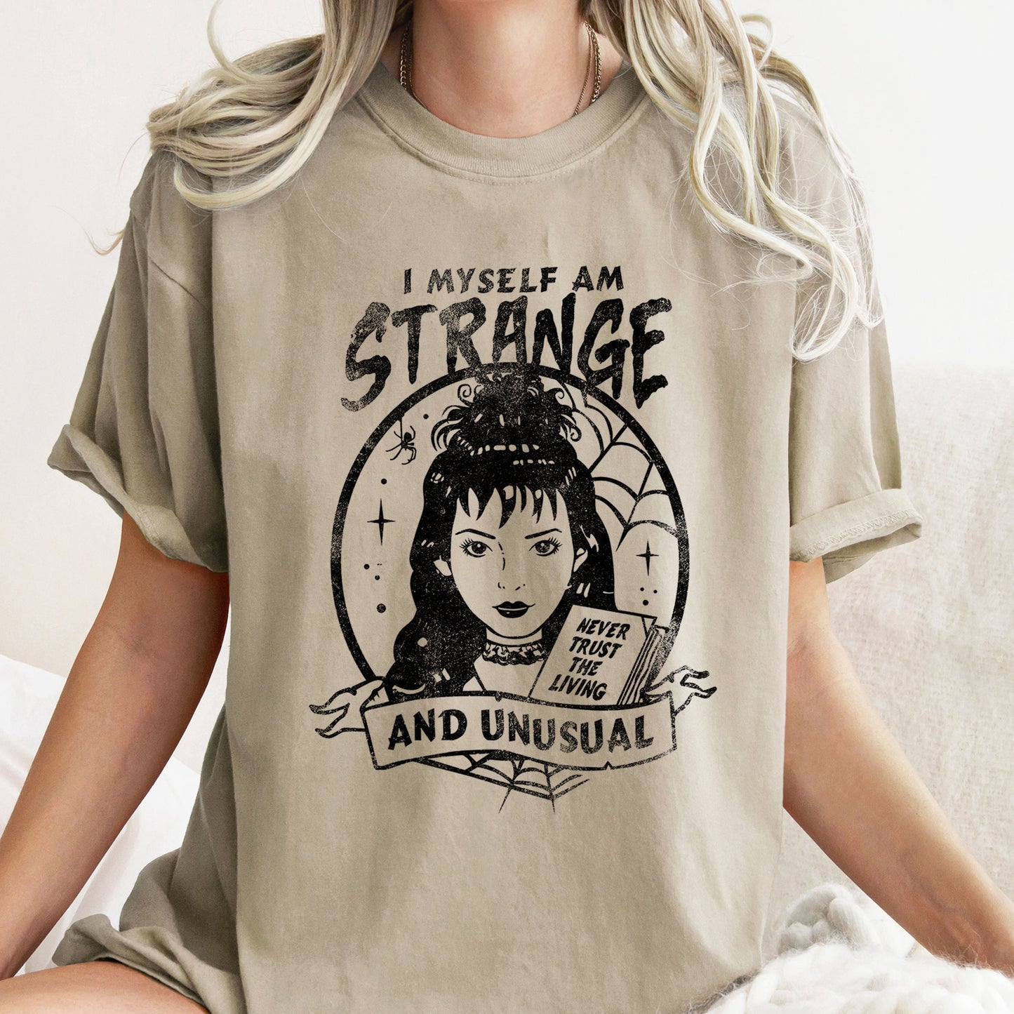 I Myself Am Strange And Unusual Retro Halloween Comfort Colors T-shirt