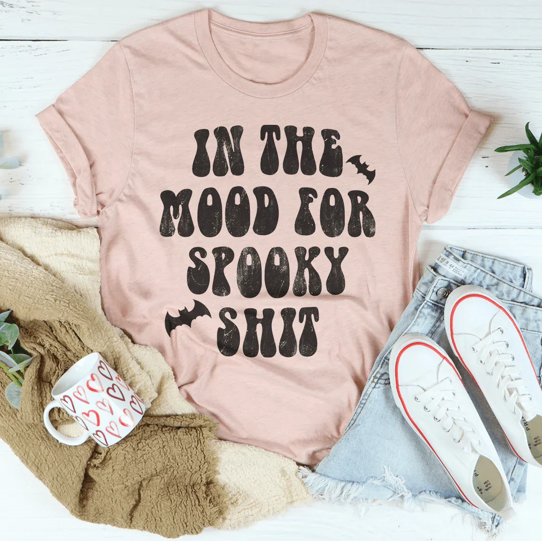 In The Mood Halloween Tee Soft Lightweight T-Shirt Peachy Sunday