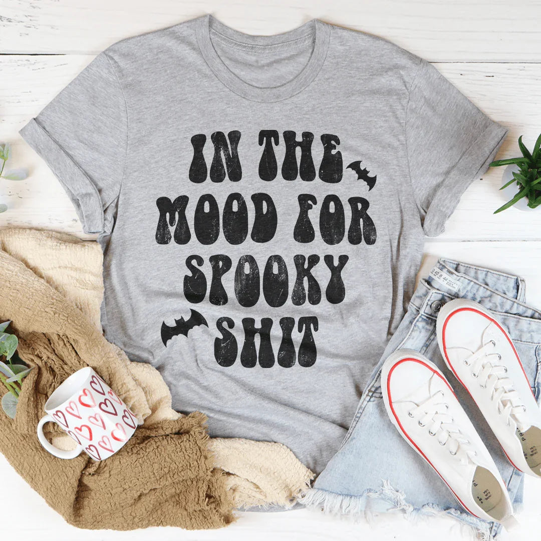 In The Mood Halloween Tee Soft Lightweight T-Shirt Peachy Sunday