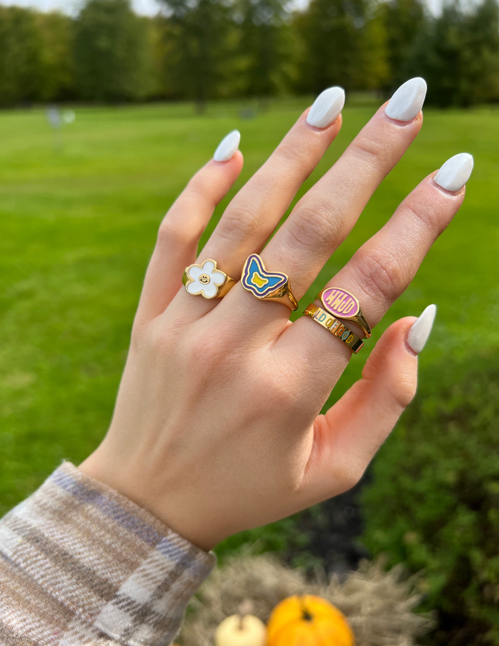 Blue Enamel Butterfly Ring Elevated Faith