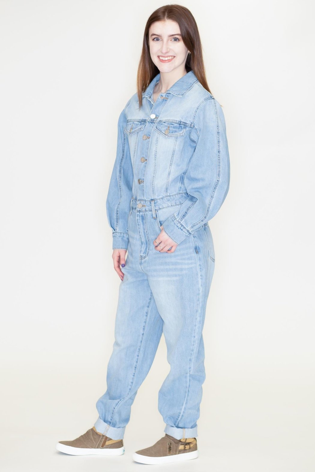 Balloon Sleeve Jumpsuit