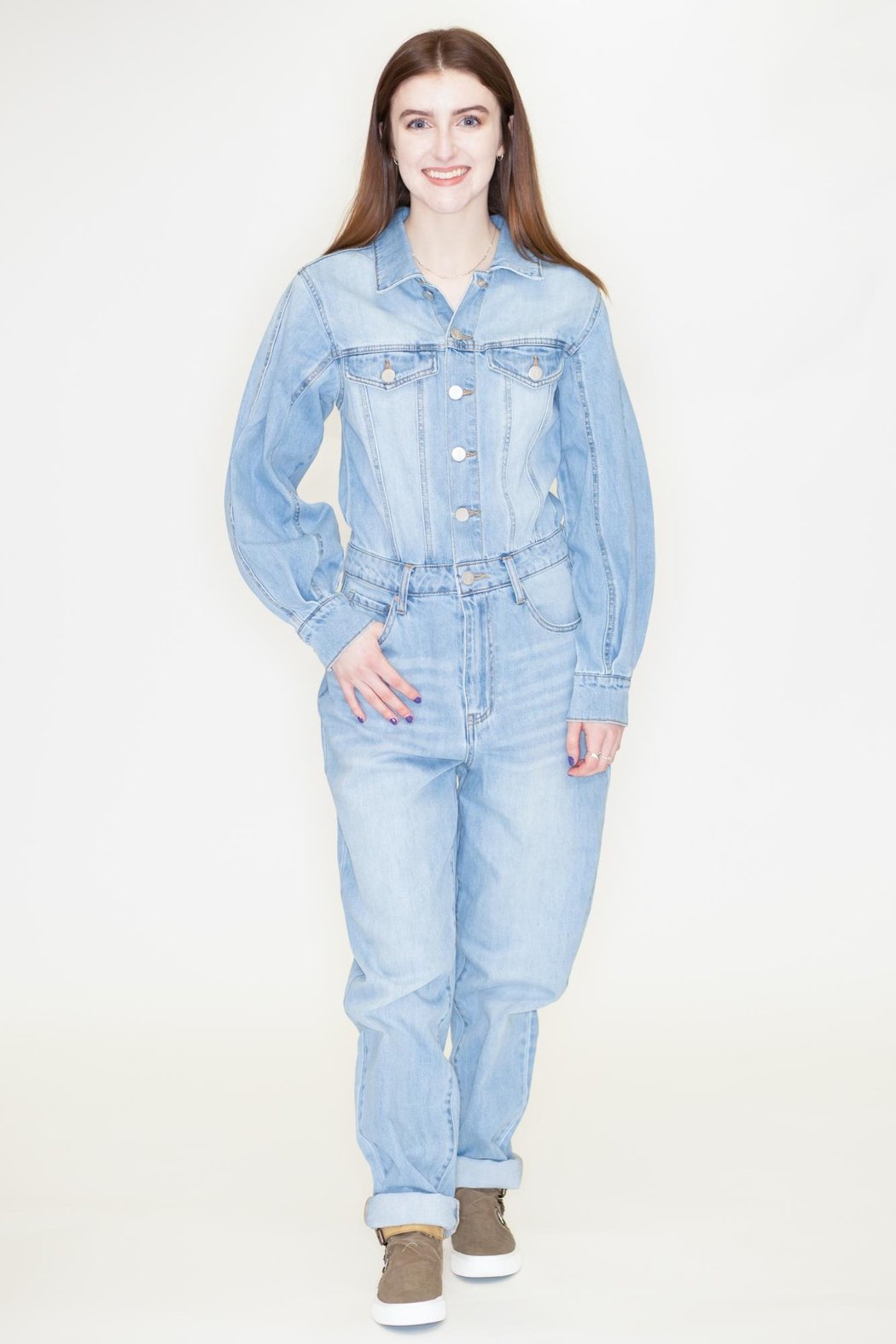 Balloon Sleeve Jumpsuit