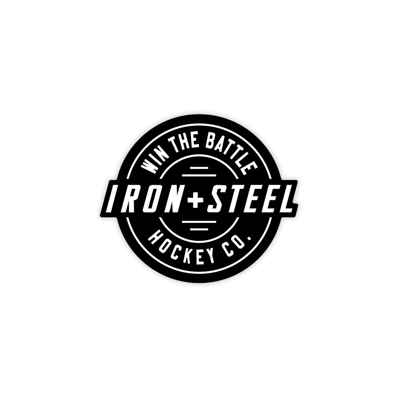 Iron+Steel Battle Sticker 3.25' Vinyl Sticker Iron+Steel