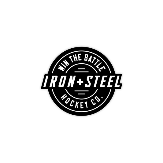 Iron+Steel Battle Sticker 3.25' Vinyl Sticker Iron+Steel