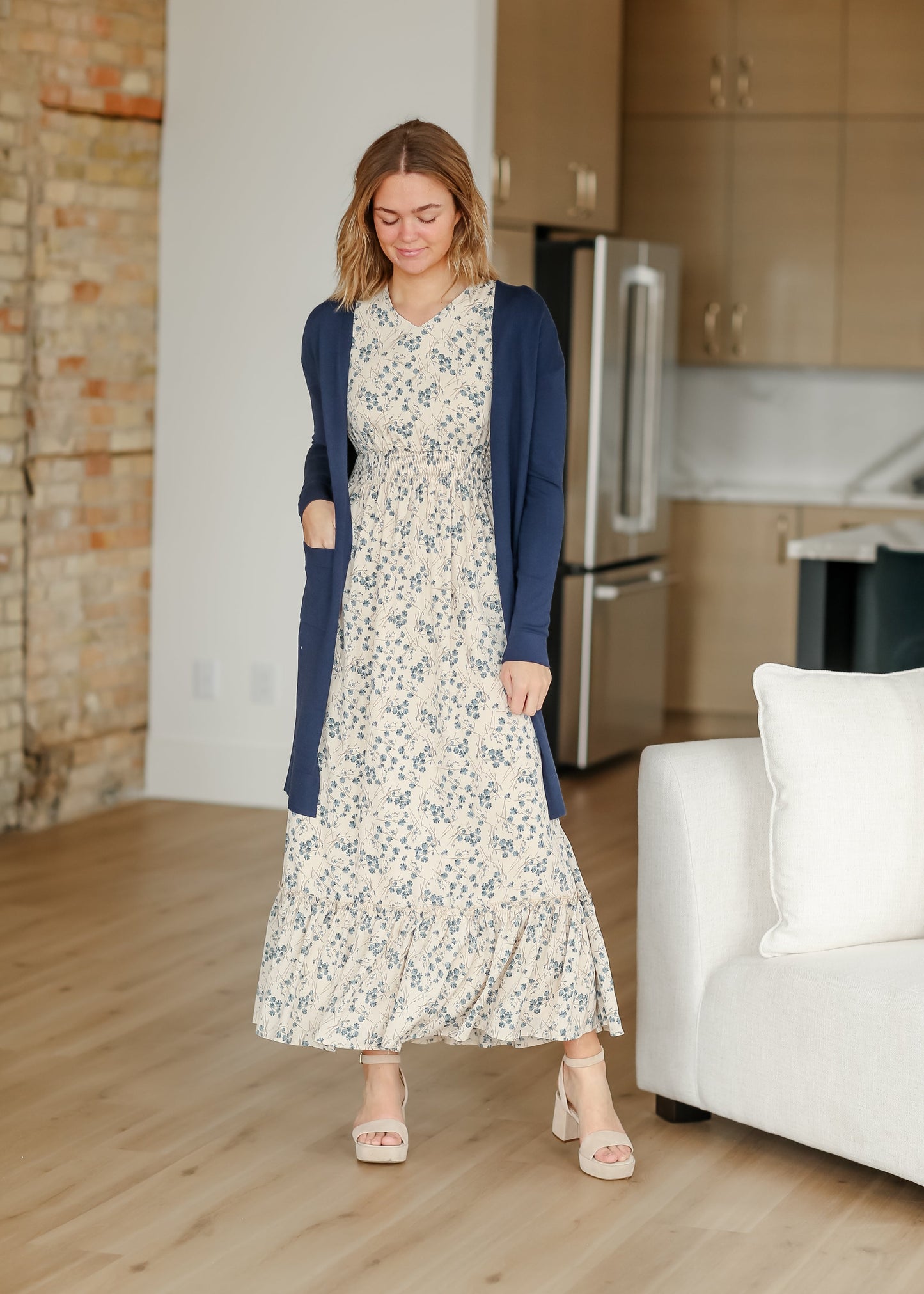 Floral V-Neck Maxi Dress Isabella