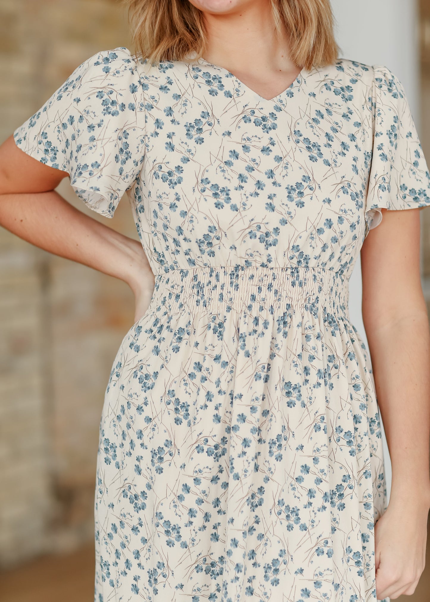 Floral V-Neck Maxi Dress Isabella