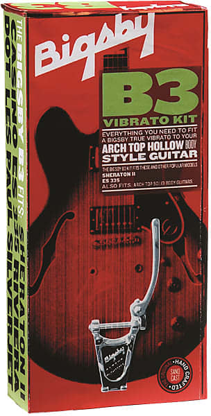 BIGSBY B3 VIBRATO KIT, Polished Aluminum- Right hand NEW