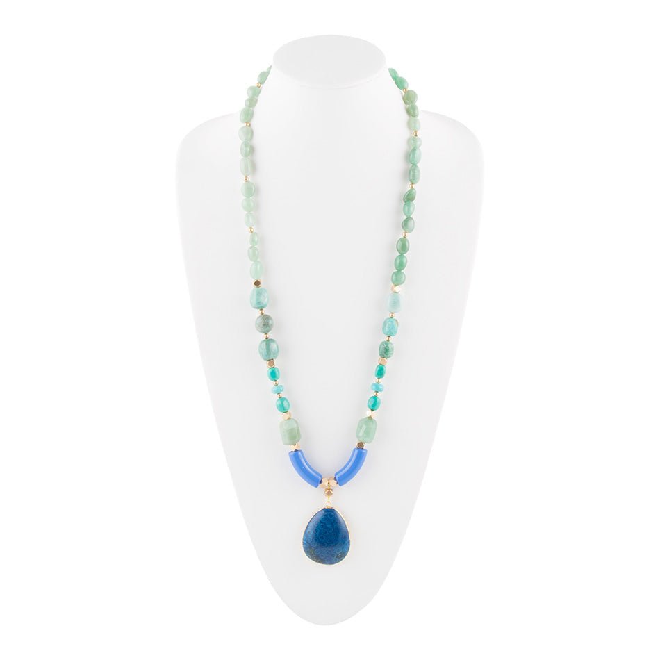 Isla Blue Jasper Pendant Necklace