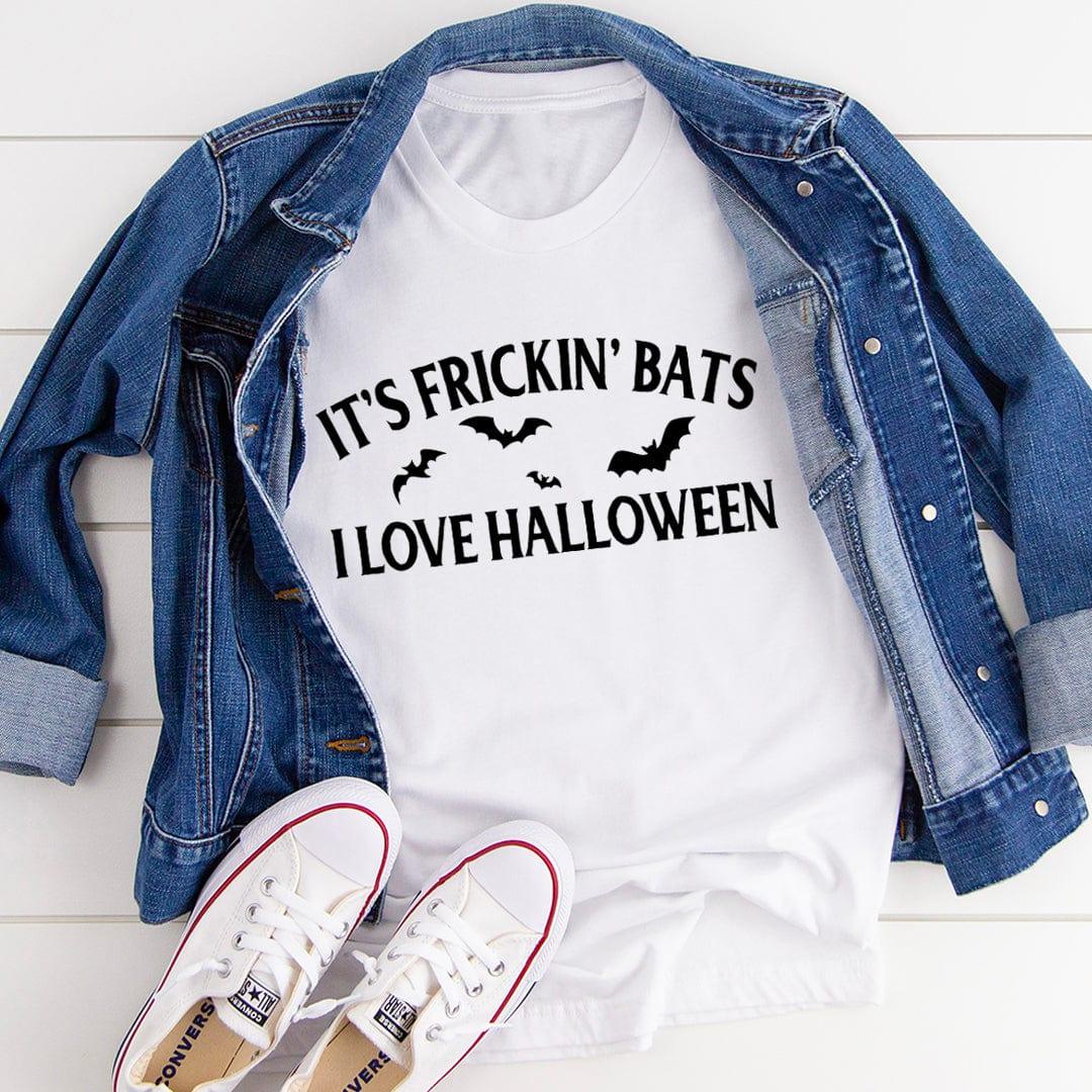 It's Frickin' Bats Halloween Tee 100% Cotton Tee Peachy Sunday