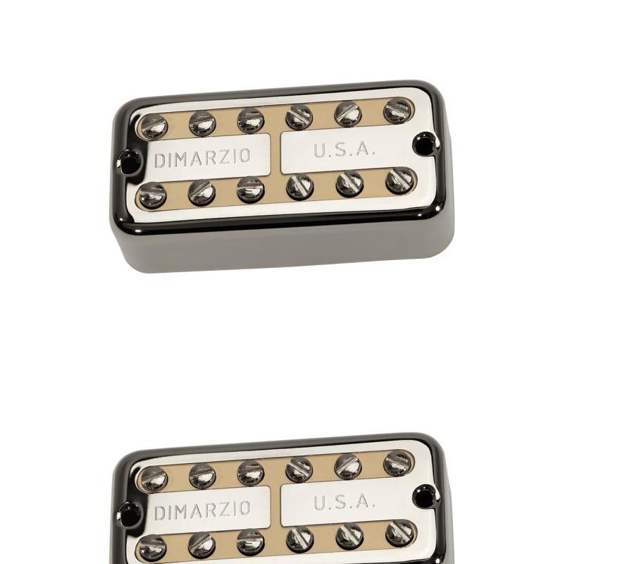 DiMarzio New’Tron F-spaced Bridge Pickup Nickel Cover with Cream Insert