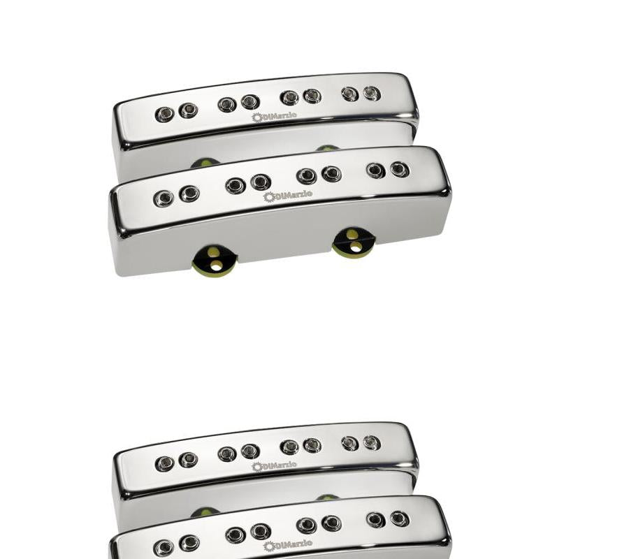 DiMarzio Relentless Nickel Cover Bass Pickup Pair DP302 JTM