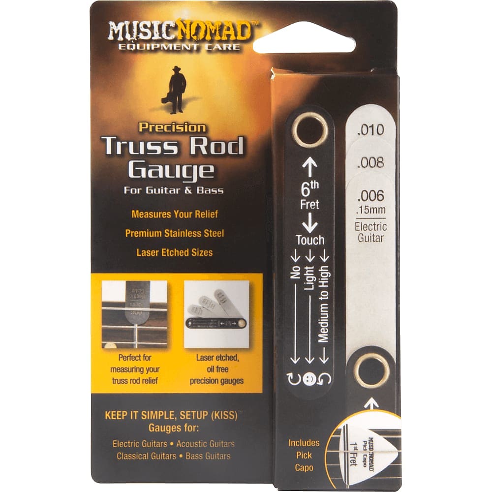 Precision Guitar Truss Rod Gauge Set with Pick Capo Music Nomad MN600