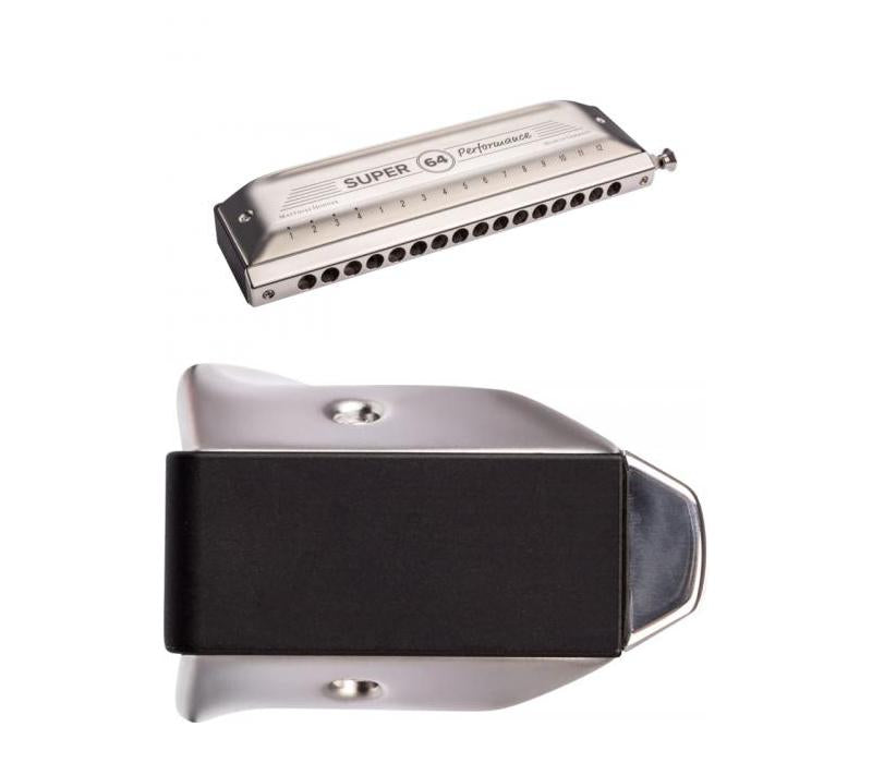 Chromatic VarioSpring Slide Harmonica Hohner Super 64 Performance