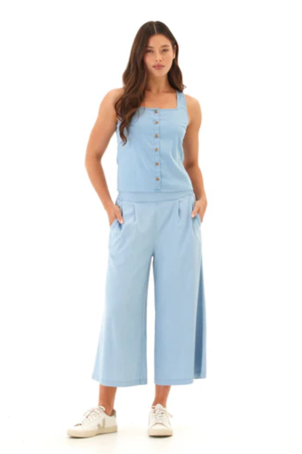 Jamila Chambray Tank