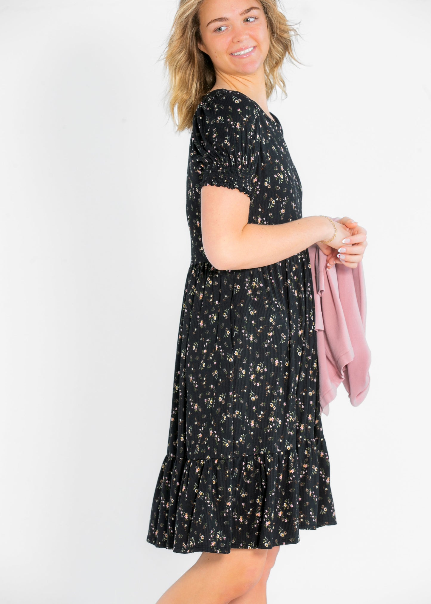 Jess Short Sleeve Midi Dress