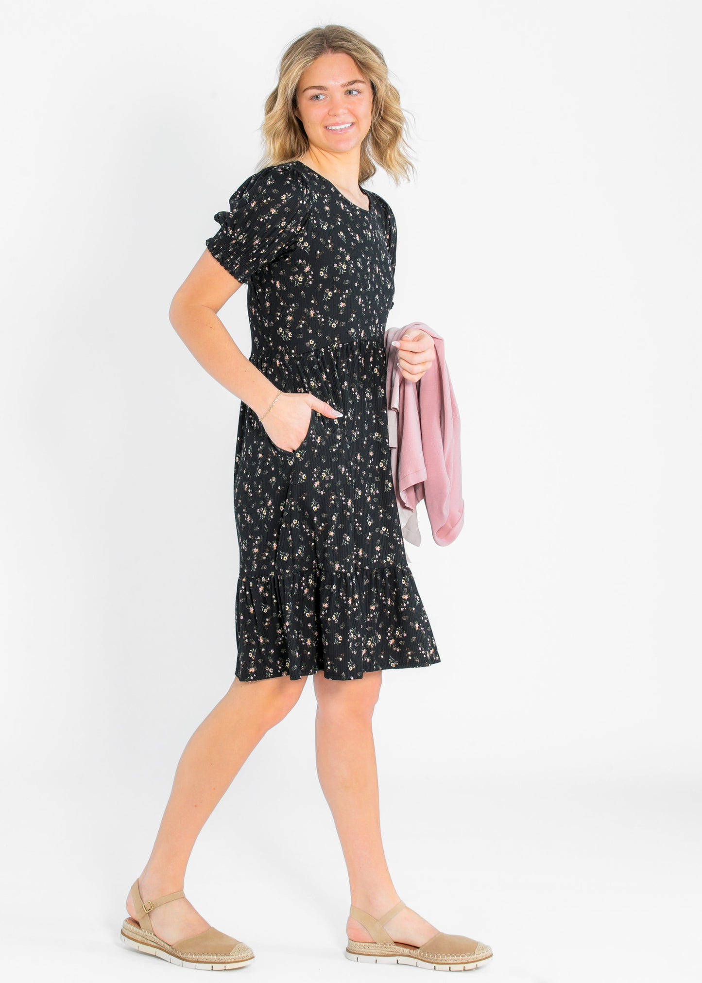 Jess Short Sleeve Midi Dress