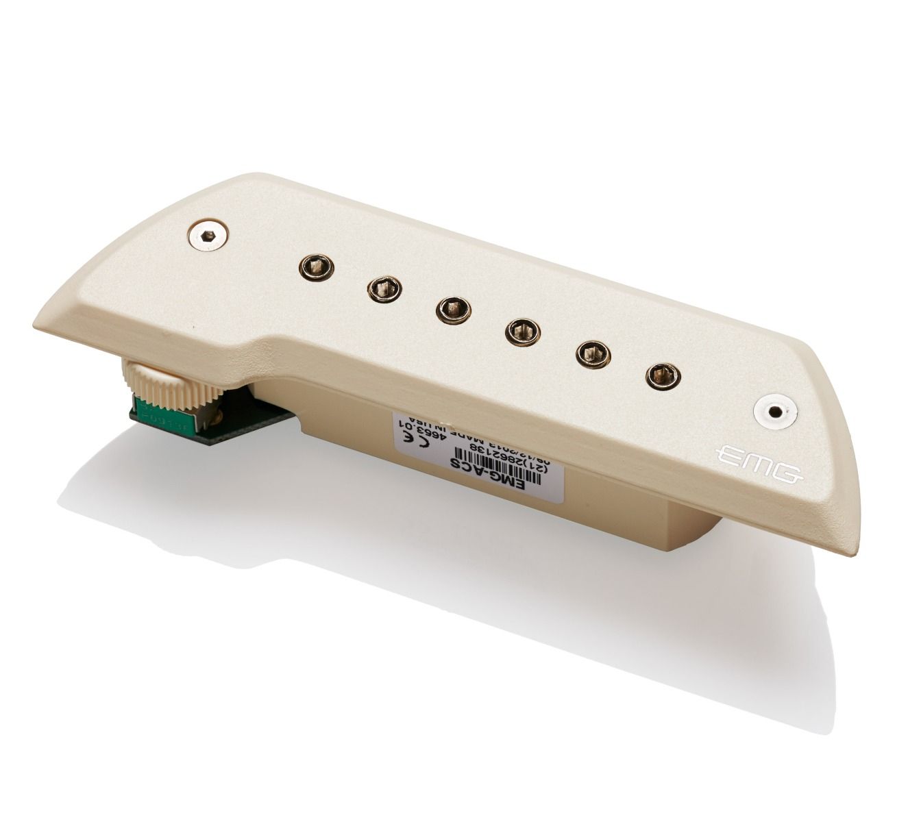 Acoustic Guitar Pickup with Chrome Poles EMG ACS Ivory