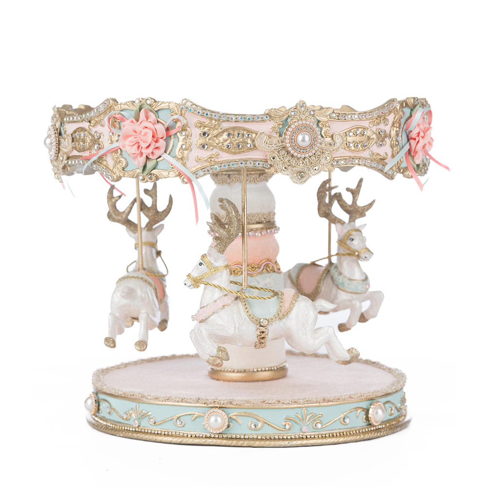 Joyeux Noel Carousel Cake Plate by Katherine's Collection