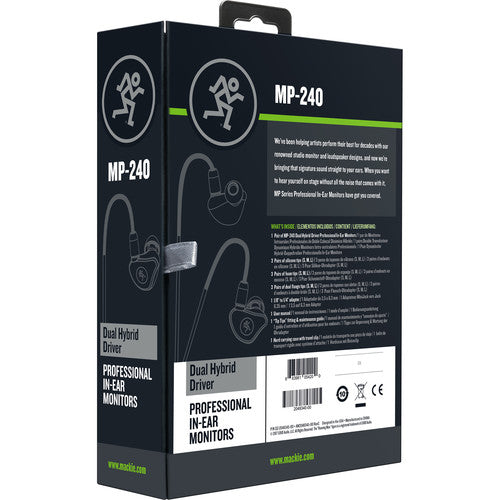Mackie MP-240 Hybrid Dual-driver In-Ear Monitors